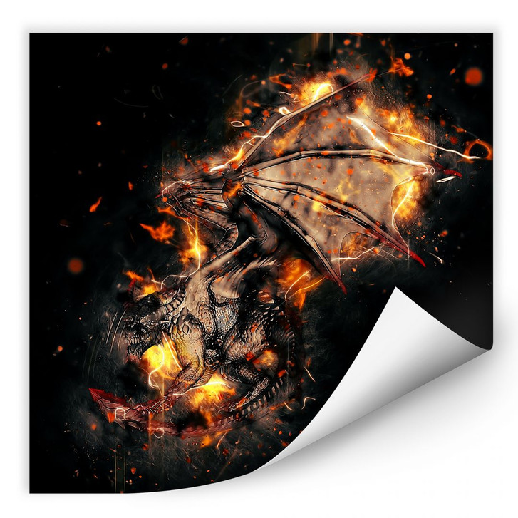 Wallprint Fireflight - quadratisch - WA183899