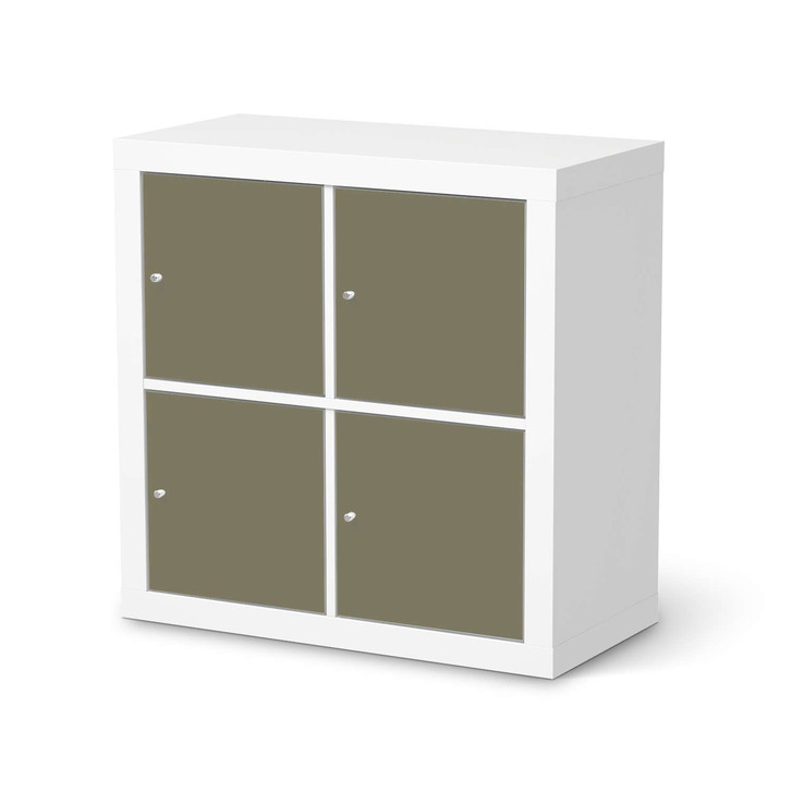 Klebefolie IKEA Kallax Regal 4 Türen - Braungrau Light - CR109606