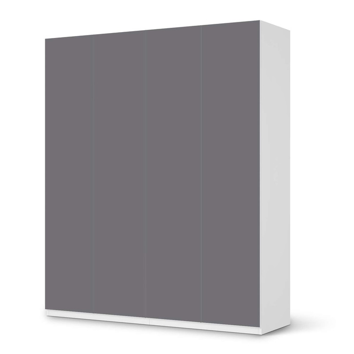 Möbelfolie IKEA Pax Schrank 236cm Höhe - 4 Türen - Grau Light - CR116890
