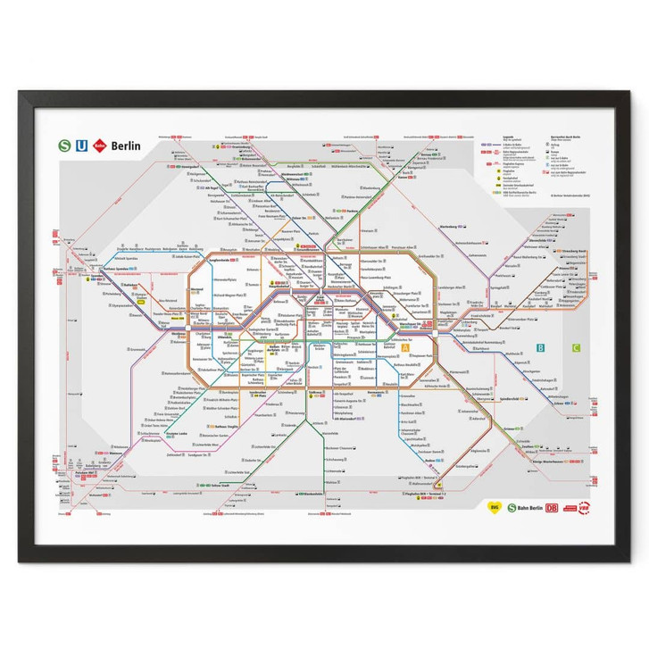 Poster BVG Berlin - Netzplan Berlin - WA256746