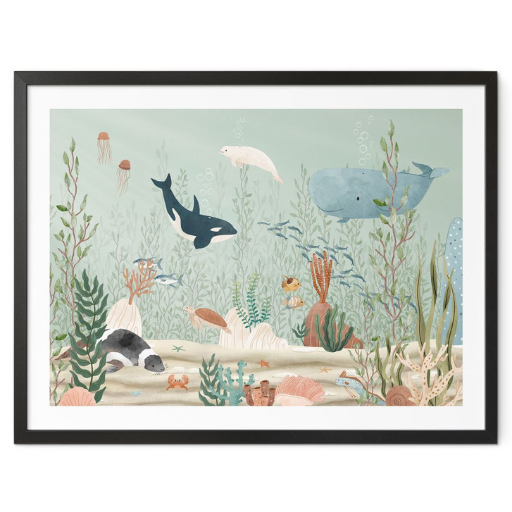 Poster Meerestiere tief im Ozean - Oliver Robins - WA427844