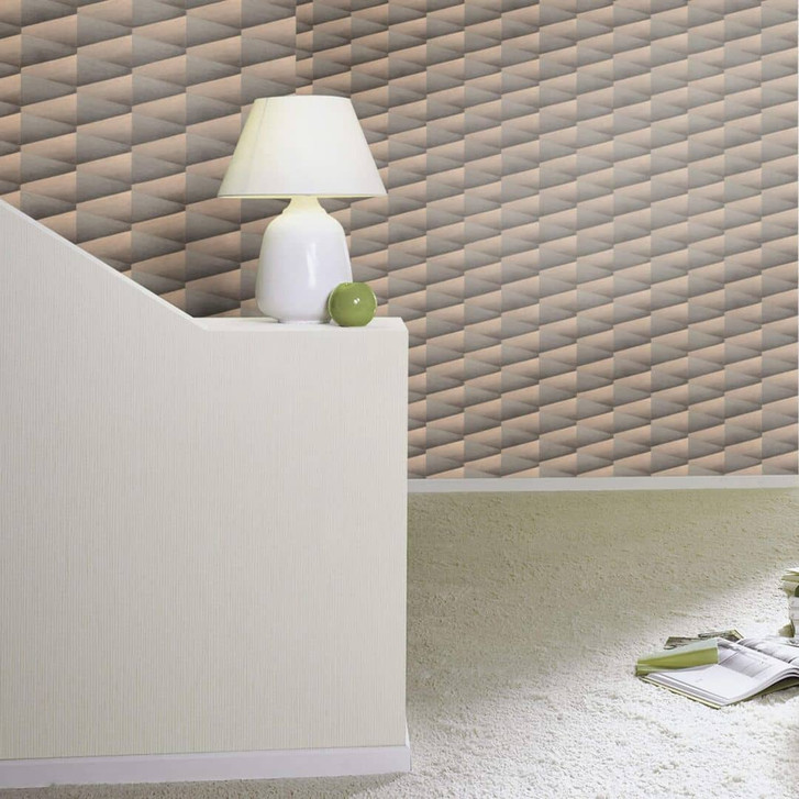 Rasch Vliestapete, Mustertapete Composition anthrazit - WA414762