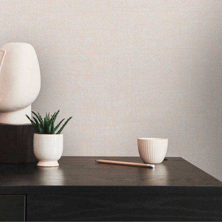 Unitapete mit Putz-Optik Creme Beige - Einfarbige Tapete mit Struktur - Strukturtapete - WA396838