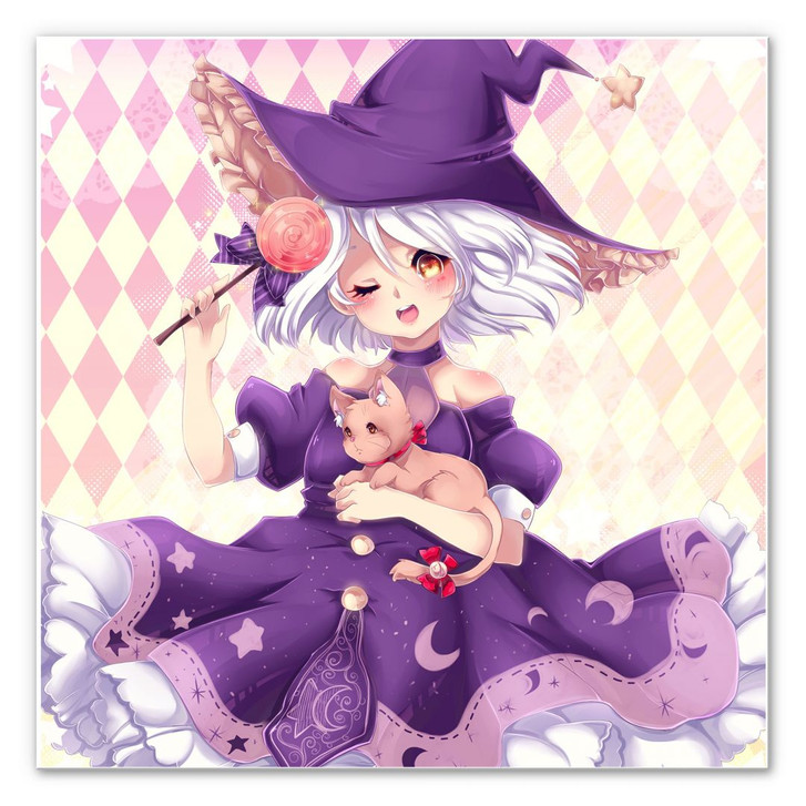 Wandbild La Doll Blanche - Little Witch - WA193532