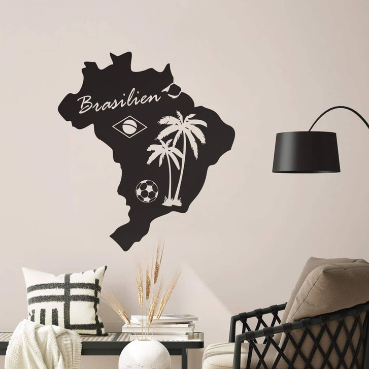 Wandtattoo Brasilien Karte - WA207071