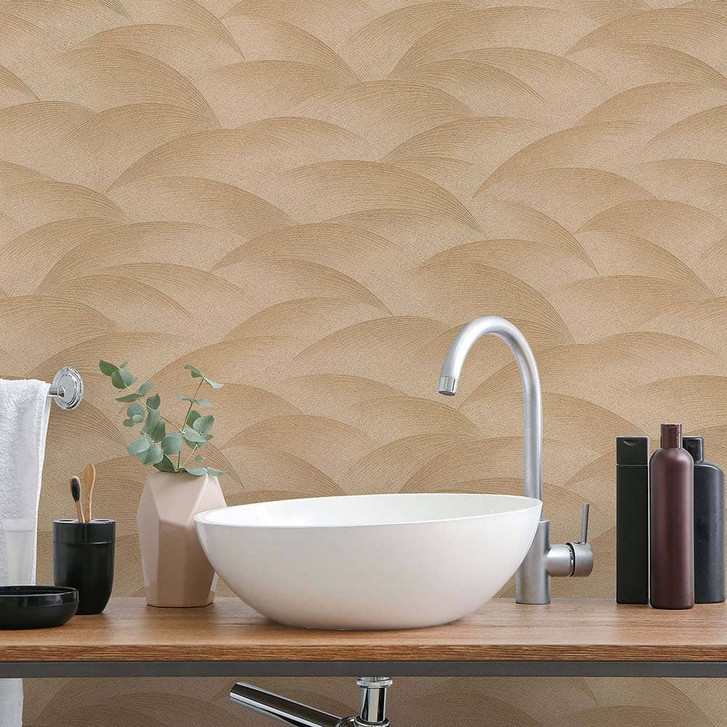 Wellentapete, Mustertapete Fashion for Walls 4 von Guido Maria Kretschmer gold - WA397630