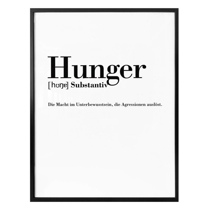Poster Grammatik - Hunger - WA161055