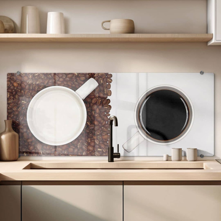 Spritzschutz Lavsen - White Espresso - Panorama - WA178786