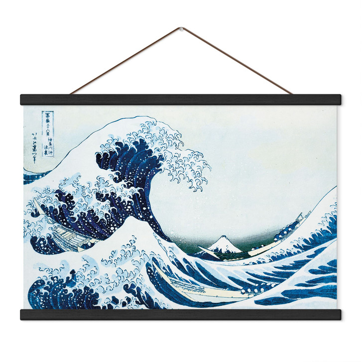Stoffbild Die grosse Welle von Kanagawa - Hokusai - WA512755