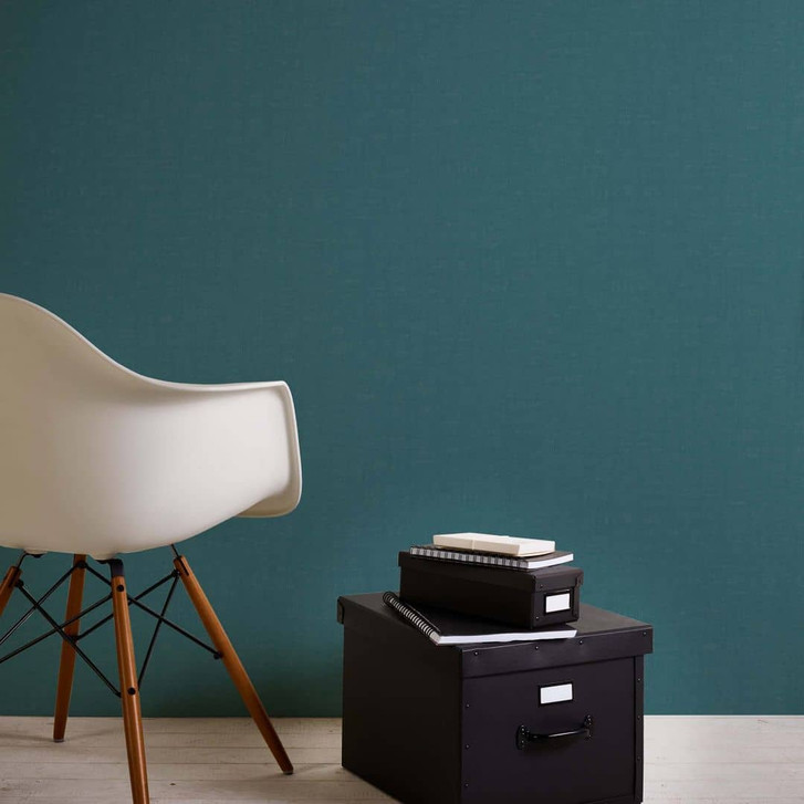 Tapete Petrol Blau - eimfarbige Vliestapete Schlafzimmer - WA395706