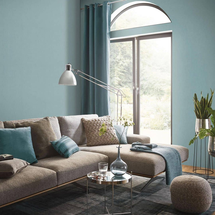 Vliestapete, Unitapete Aurora blau - WA493114