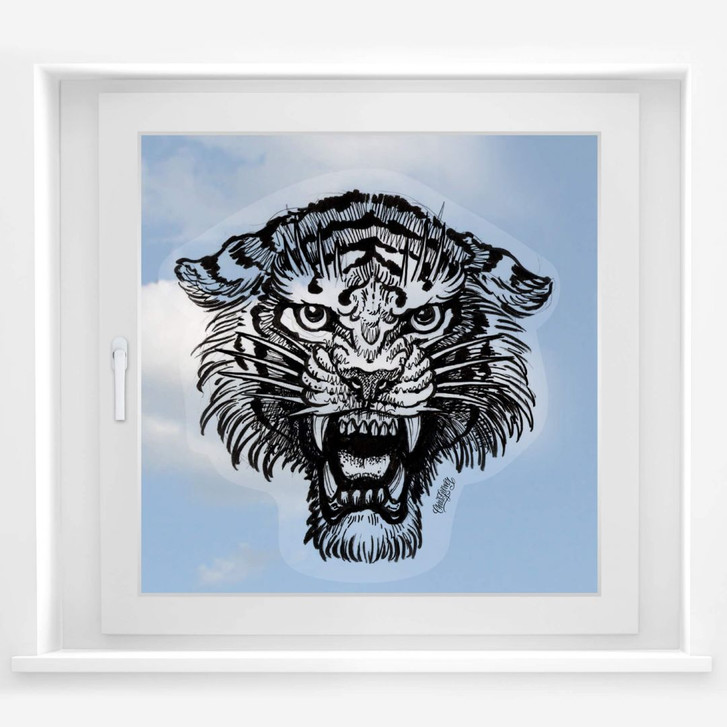 Fensterbild Miami Ink Tiger s/w - WA117574