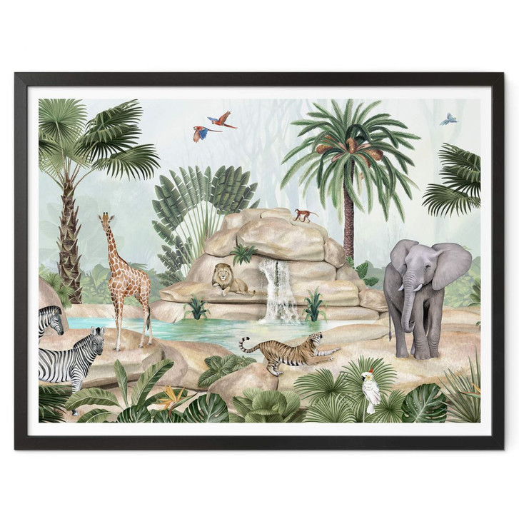 Kinderposter Kikki Belle - Dschungel Paradies - WA356018