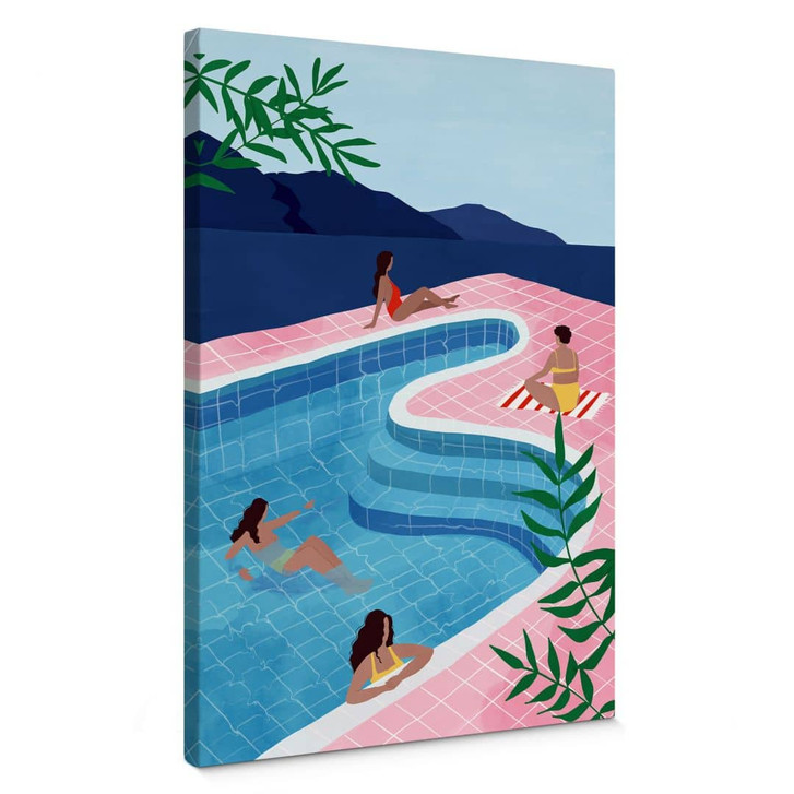Leinwandbild Entspannen am Pool - Tomljanovic - WA402581