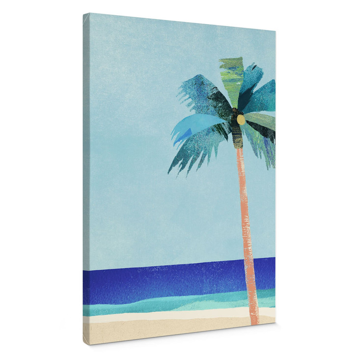 Leinwandbild Urlaubsstrand mit Palme - Rivers - WA515567