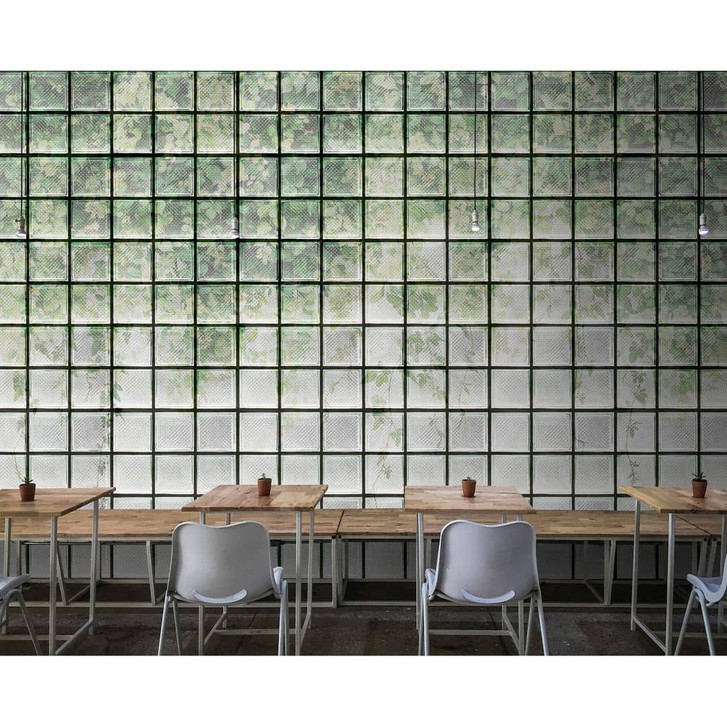 Livingwalls Fototapete Walls by Patel 3 Greenhouse 2 grün, weiss, grau, schwarz - WA327910