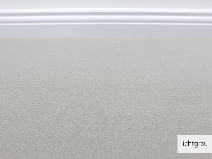 Luca Velours Teppichboden Meterware in Lichtgrau - TS467803