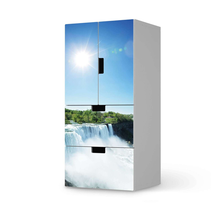 Möbelfolie IKEA Stuva / Malad - 2 Schubladen und 2 kleine Türen - Niagara Falls - CR117103
