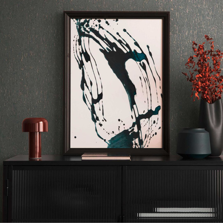 Strukturtapete mit Metallic-Effekt Anthrazit - Rustikale Vliestapete - WA415937