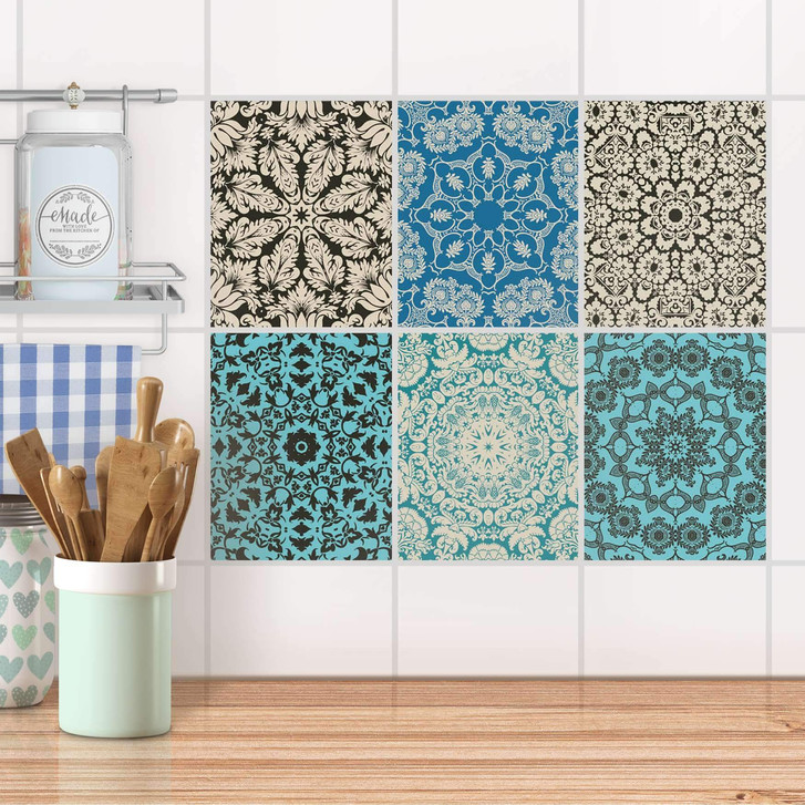 Fliesenaufkleber Set rechteckig - Marokkanisch - CR103247