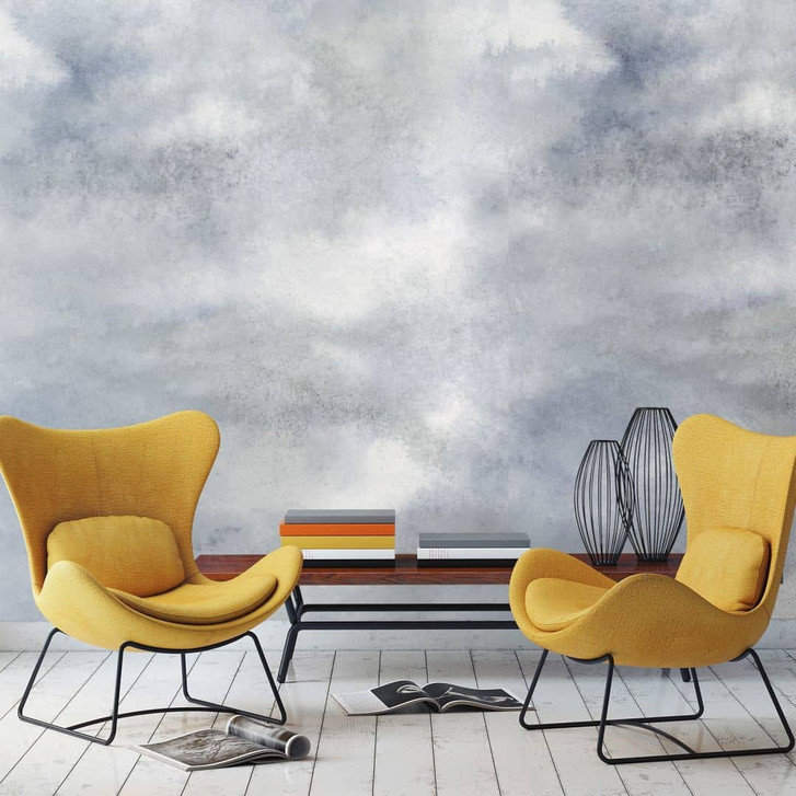 Fototapete mit Himmel und Wolken, Grau Uni 2.70 x 2.12 m - WA448823