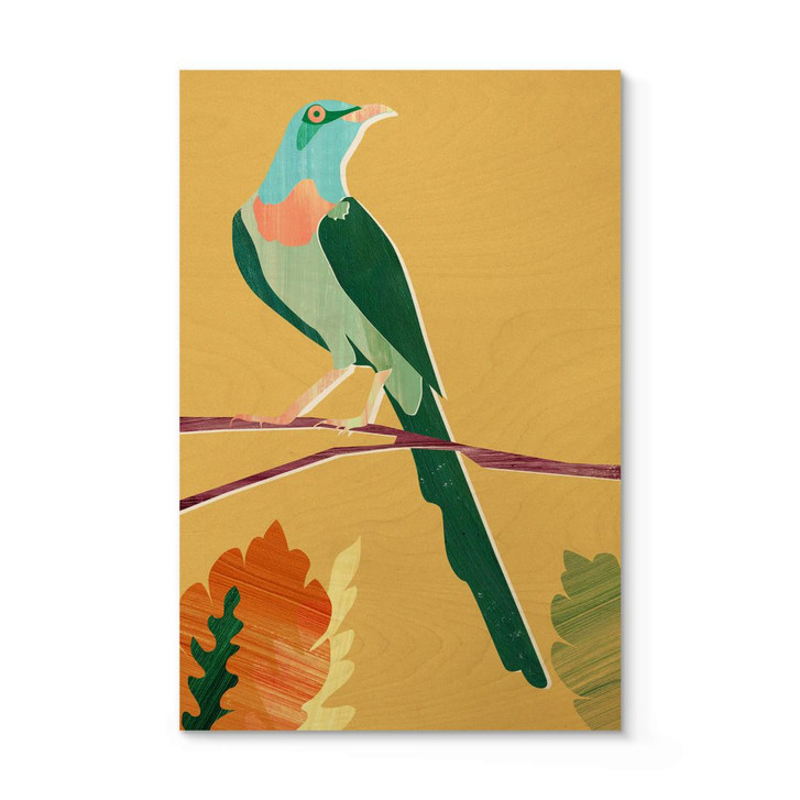 Holzposter Goed Blauw - Tropischer Vogel - WA299915