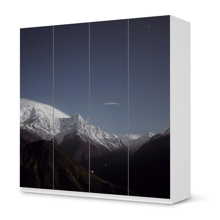 Klebefolie IKEA Pax Schrank 201cm Höhe - 4 Türen - Mountain Sky - CR110955