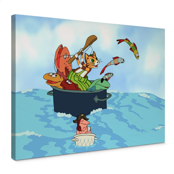 Leinwandbild Pettersson und Findus - Fischjagd mit Freunden - WA372690