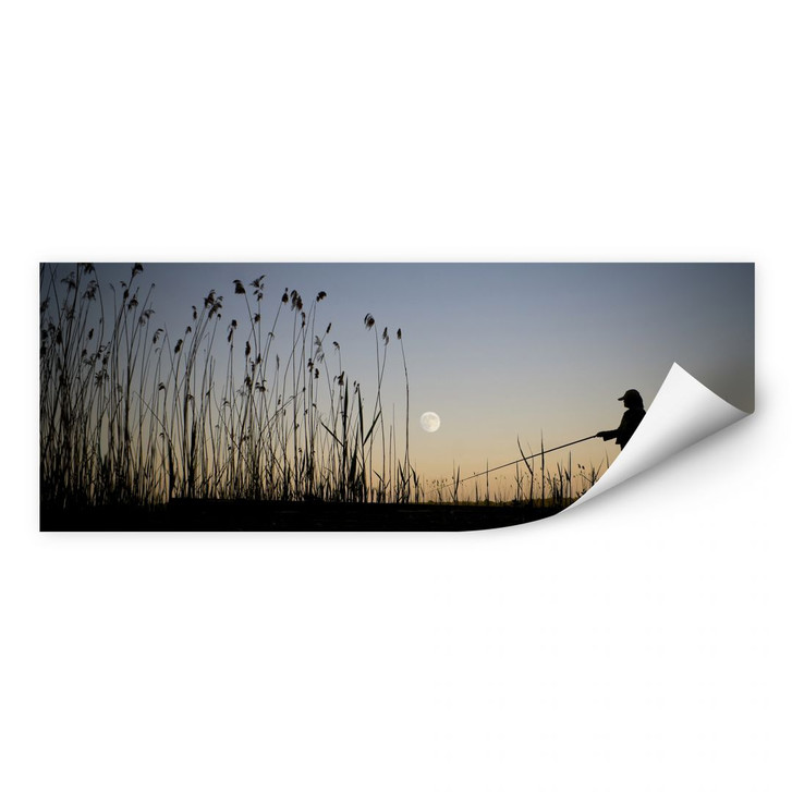 Wallprint Angler im Mondschein - WA181152