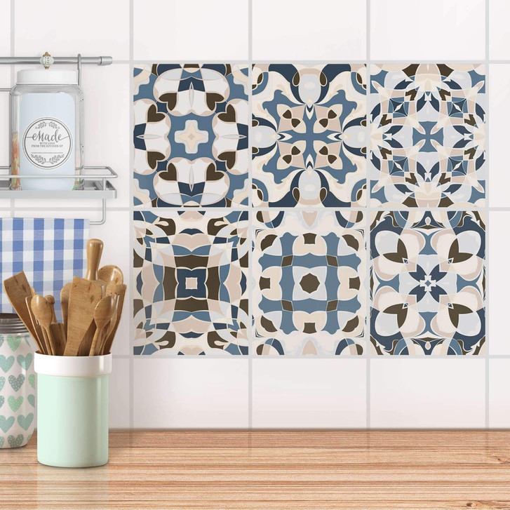 Fliesenaufkleber Set rechteckig - Orientalische Fliesen LIMAN - CR103485