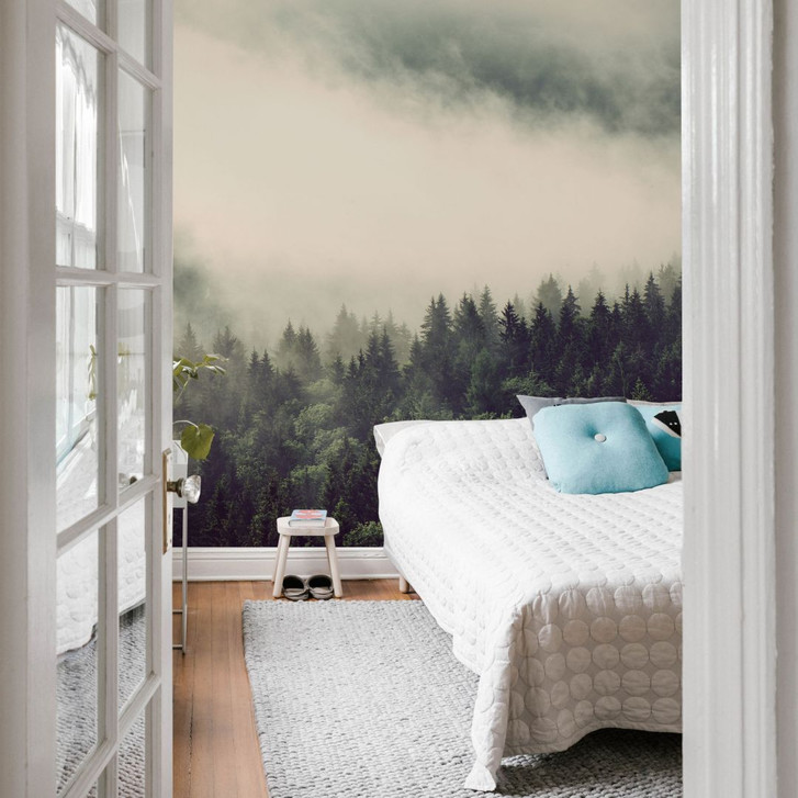 Fototapete Nebel im Wald 02 - 192x260cm - WA227066