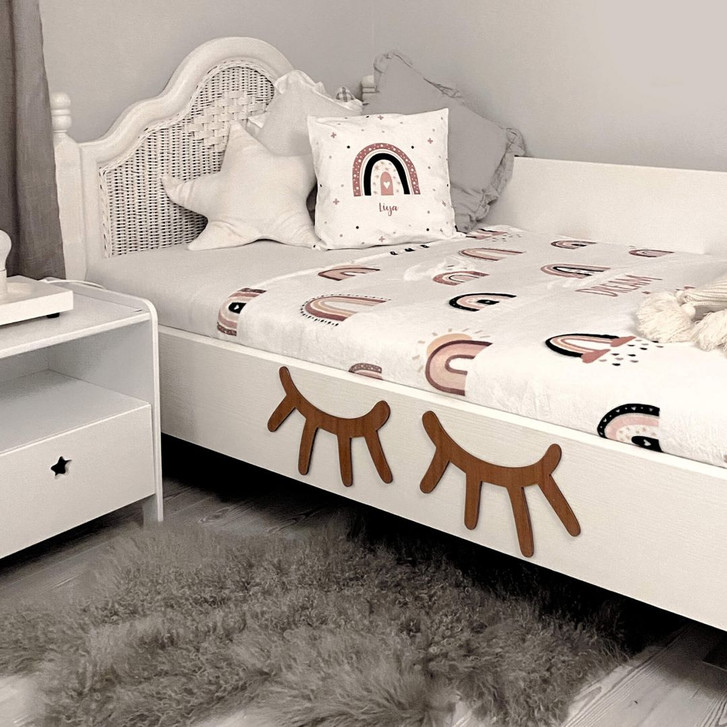 Holzkunst Mahagoni - Wimpern - WA309996