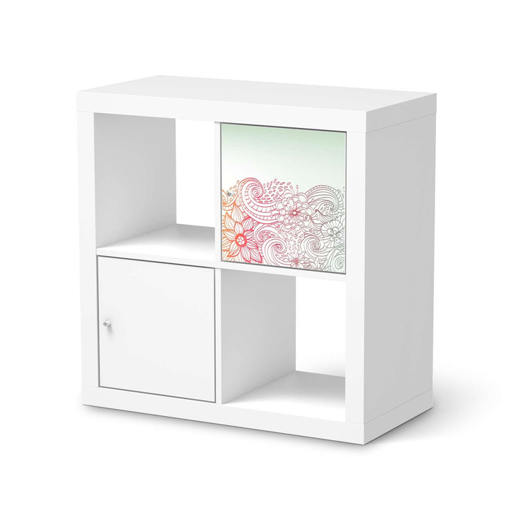 Klebefolie IKEA Expedit Regal Tür einzeln - Floral Doodle - CR111220