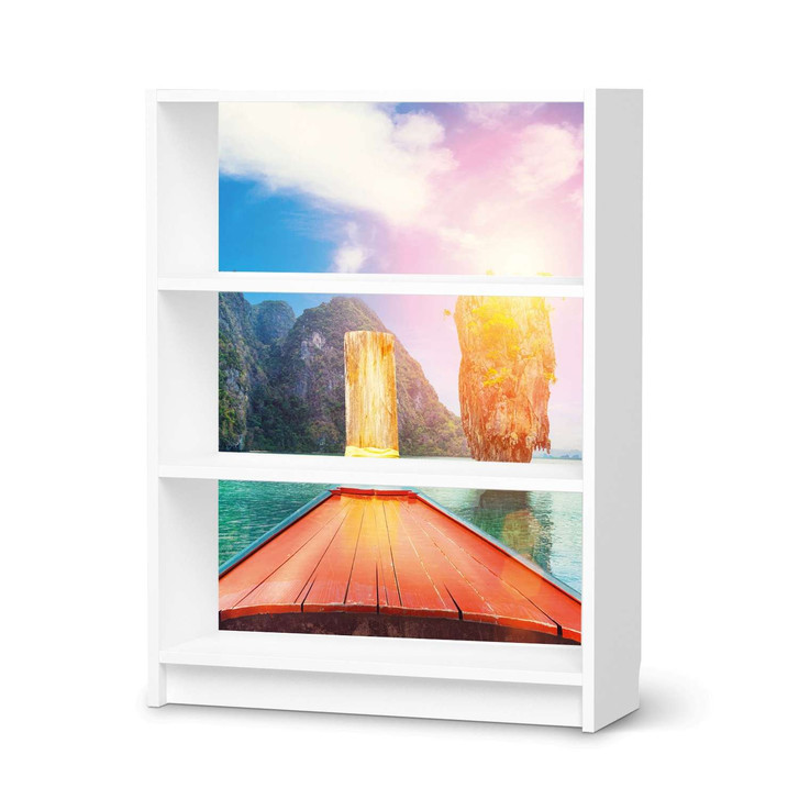 Möbelfolie IKEA Billy Regal 3 Fächer - Blue Water Lagoon - CR114388