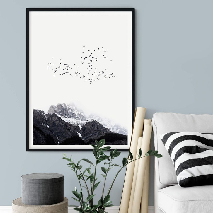 Poster Kubistika - Hoch in den Bergen - WA311678