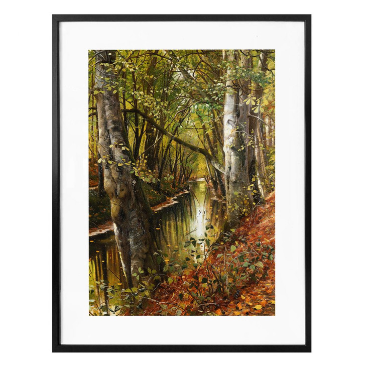 Poster Moensted - Ein Waldbach - WA289944
