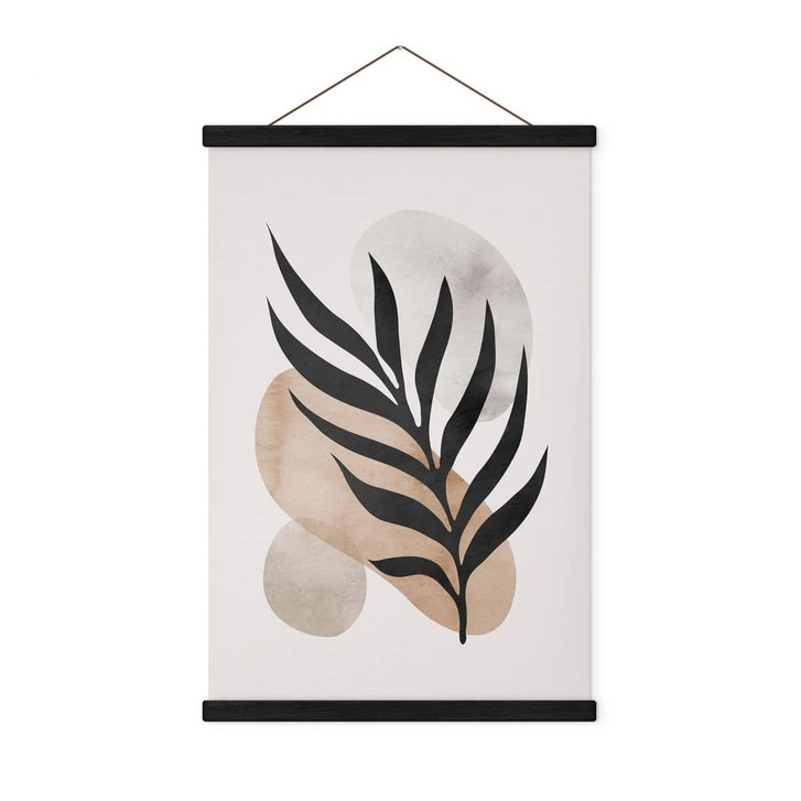 Stoffbild Botanische Silhouette mit kunstvoller Geometrie - Costa - WA433677