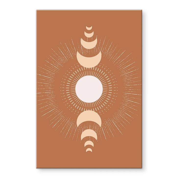 Acrylglasbild Mondzyklen - Sonne und Mond im Einklang - KsanaKalpa - WA458115