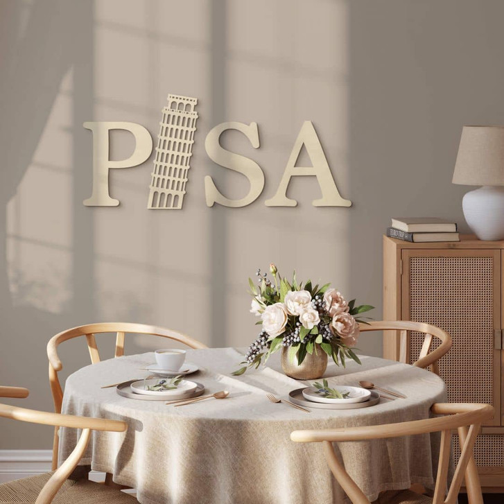 Holzbuchstaben Pappel - Pisa - WA133083