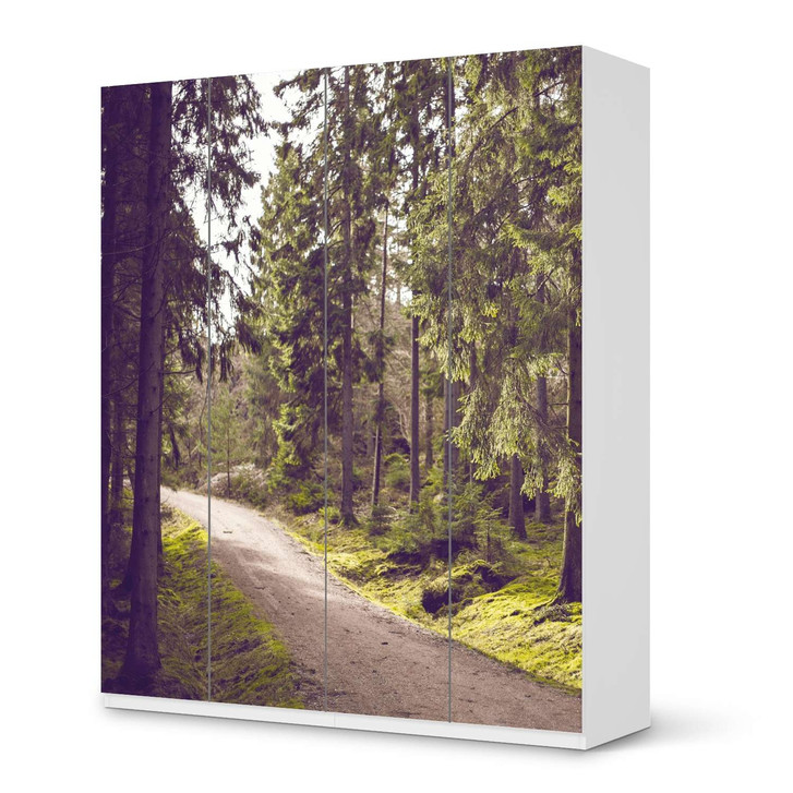 Möbelfolie IKEA Pax Schrank 236cm Höhe - 4 Türen - Forest Walk - CR116881