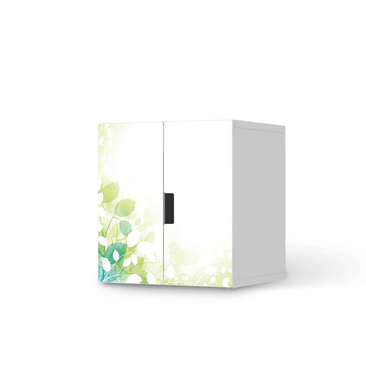 Möbelfolie IKEA Stuva / Malad Schrank - 2 kleine Türen - Flower Light - CR118978