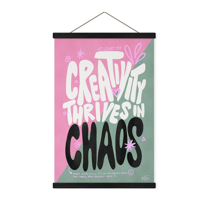 Stoffbild Creativity thrives in Chaos - Bloom - WA411139