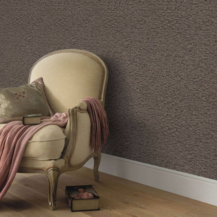 Tapete Vlies in Dunkelgrau mit Gewebestruktur modern markant und zeitlos elegant - WA509706