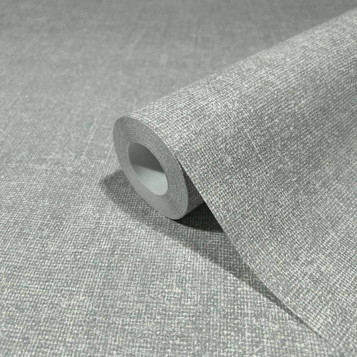 Vliestapete in moderner Struktur einfarbig grün, grau Uni - WA450894