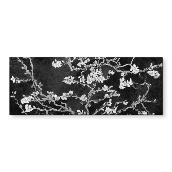 Wandbild van Gogh - Mandelblüte - schwarz - Panorama - Alu-Dibond - WA421720
