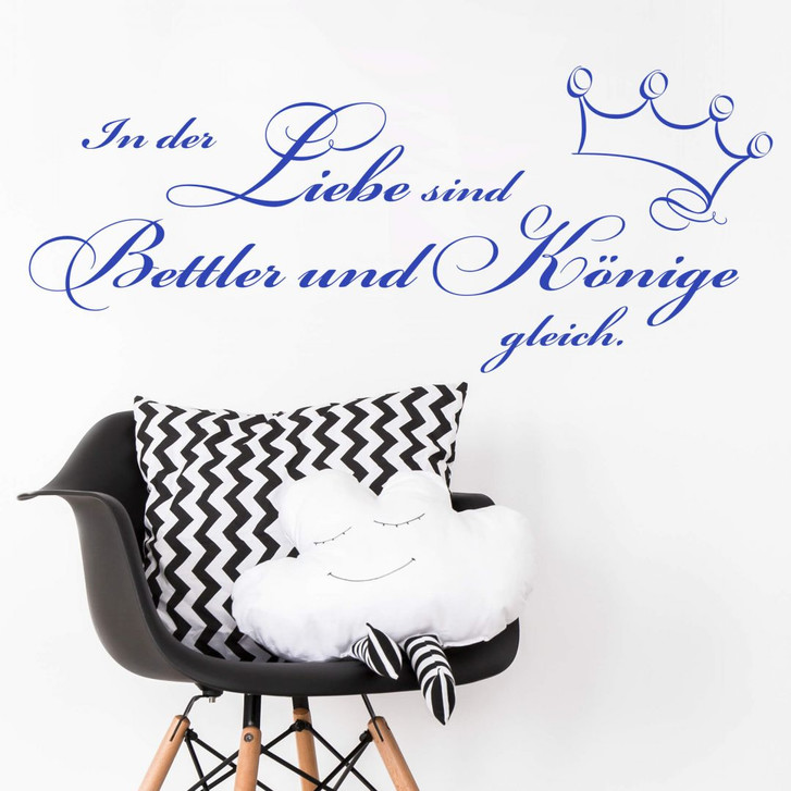 Wandtattoo In der Liebe sind Bettler... - WA212559