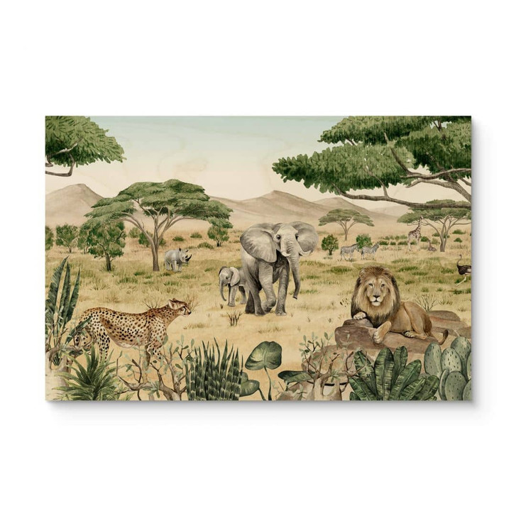 Holzbild Kikki Belle - Die Savanne - WA332959