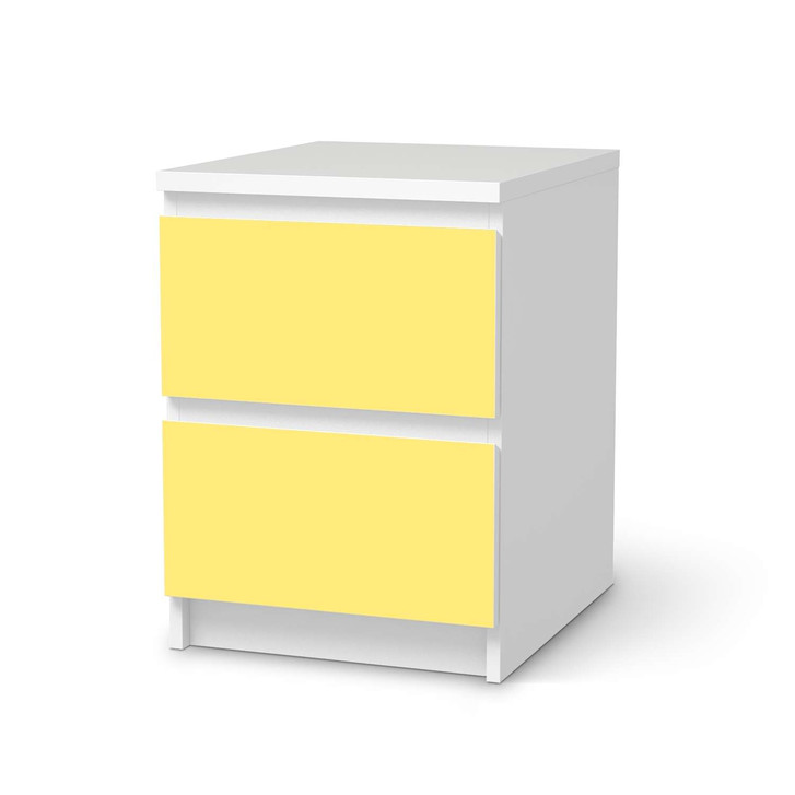 Möbelfolie IKEA Malm Kommode 2 Schubladen - Gelb Light - CR116155