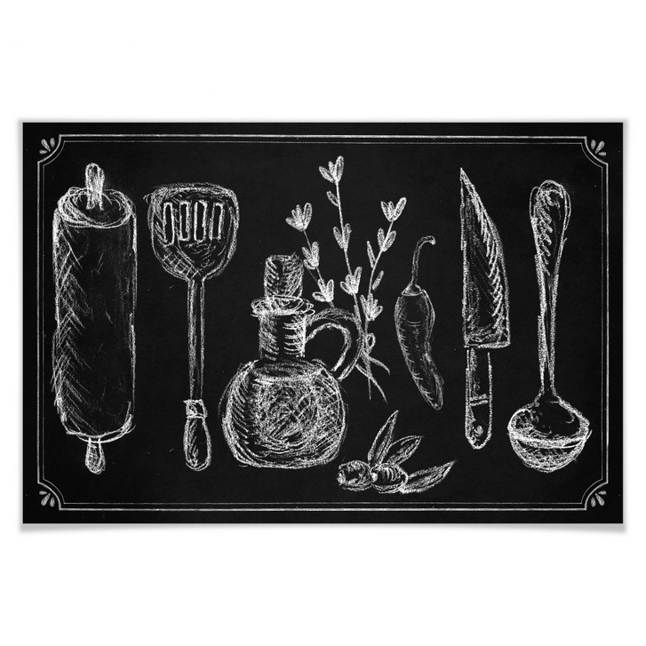Poster Rustic Kitchen - WA166034