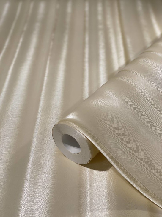 Vliestapete in Streifen mit Glanzeffekt beige Welle von Harald Glööckler - WA445869